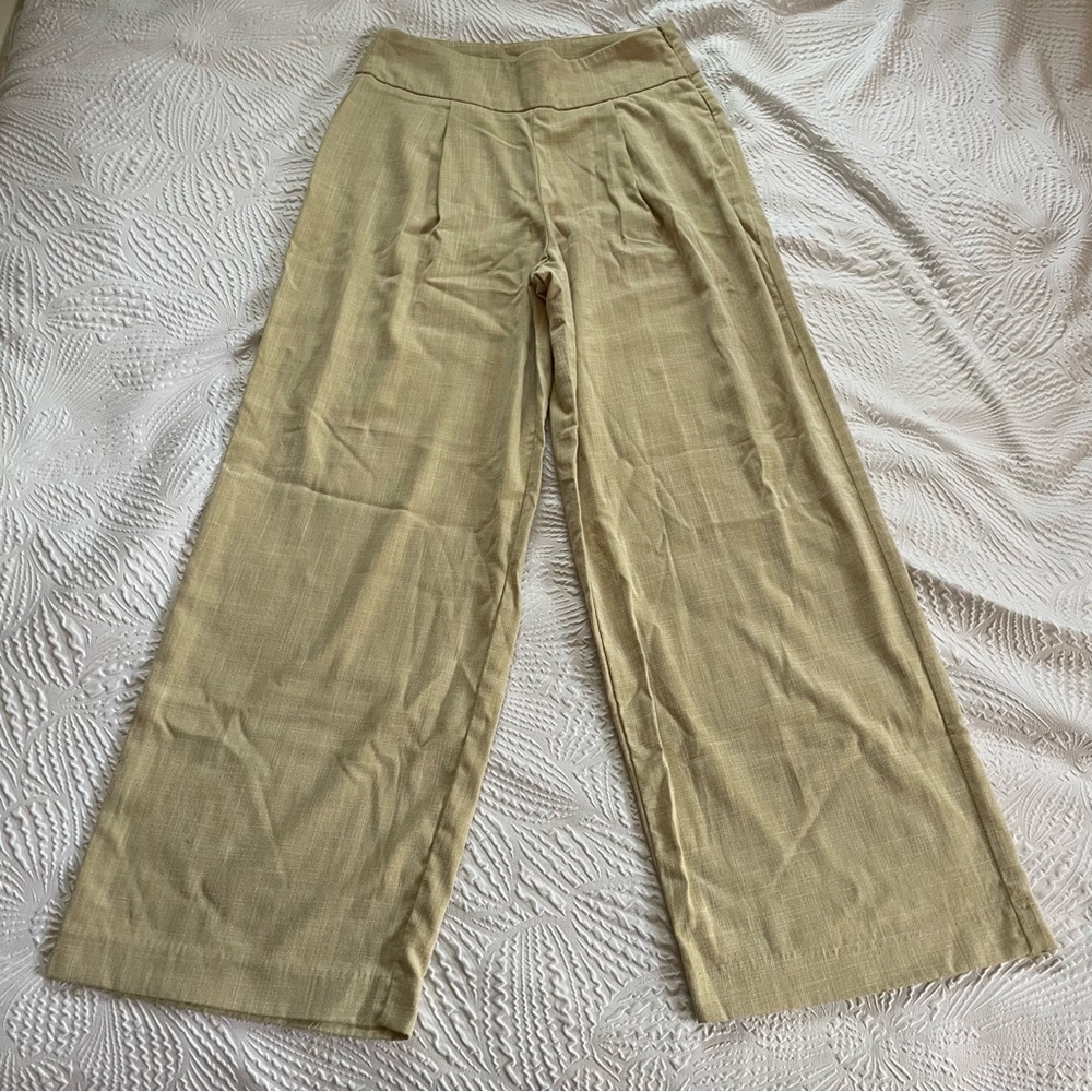 Worthington Beige Wide-Leg Pants